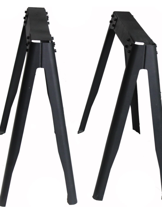 Pieds de table Topower en acier noir style industriel pour bureau ou table DIY